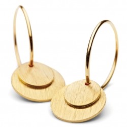 Pernille Corydon Small Coin Earrings · Guld