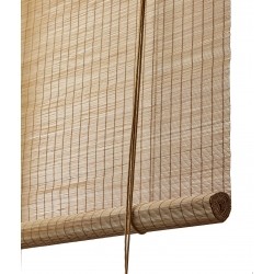 Color & Co brun fin bambus rullegardin