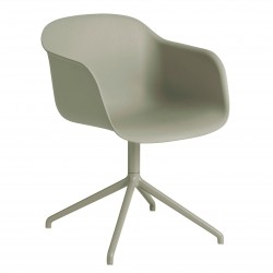 Muuto Fiber Side Chair Wood Fuldpolstret · Remix 183 · Sort