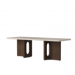 Menu Androgyne Lounge Table, Træ · Dark Stained Oak/Kunis Breccia Sand