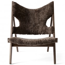 Menu Knitting Lounge Chair, Sheepskin