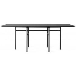 Menu Snaregade Dining Table, Rectangular · Black/Black Oak