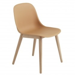 Muuto Fiber Side Chair Wood · Ochre/Eg