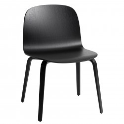Muuto Visu Wide Chair Wood · Sort/Sort