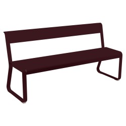 Fermob Bellevie Bench with backrest · Honey