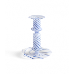 HAY Flare Stripe Milk Medium Lysestage