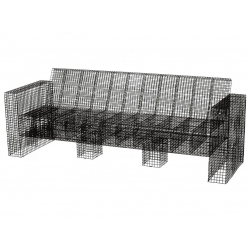 Kalager Design Wire Loungecouch