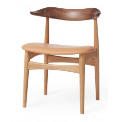 Warm Nordic Cow Horn Chair, Eg & Valnød