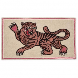 Bongusta Frame Rug Pink Tiger