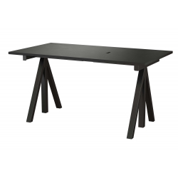 String Work Desk 140 - Black