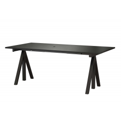 String Work Desk 180 - Black