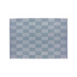 HAY Check Rug, Light Blue