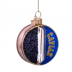 VONDELS Glaskugle Caviar