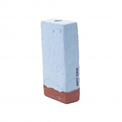 NIKO JUNE A Single Brick Candle - Light Blue
