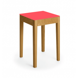 A seat in Siena Stool m. firkantet mat top, Classic Frame