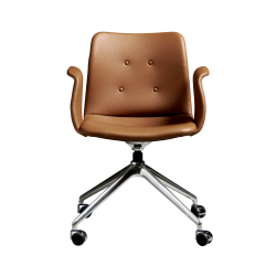 Bent Hansen Primum Chair M. Arm – fast hjulstel